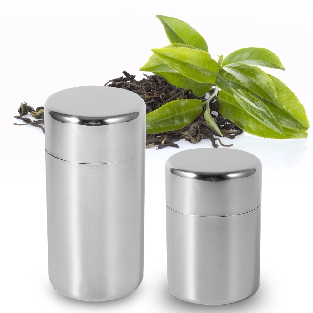Coffee Tea Sugar - Contenitori in Acciaio Inox per Tè,