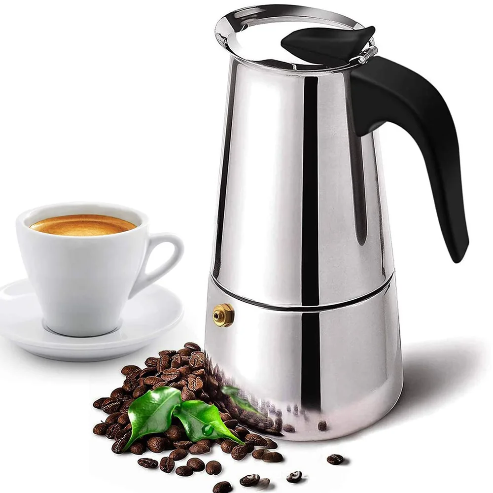 Caffettiera Moka in acciaio in - Moka Pot Stove recensione e prezzo