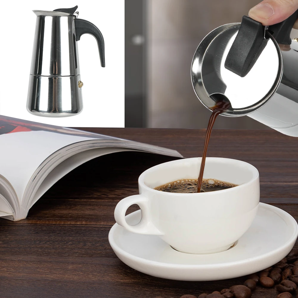 Caffettiera Moka in acciaio in - Moka Pot Stove recensione e prezzo