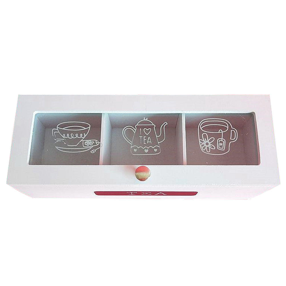 1 scatola in legno per tè, rea - Coffee Tea Sugar recensione e prezzo